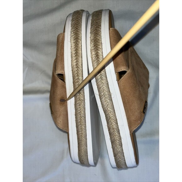 NWOT Calvin Klein Jupare Women Slip-on Sandals Size 9 , Tan Suede READ - Picture 8 of 11